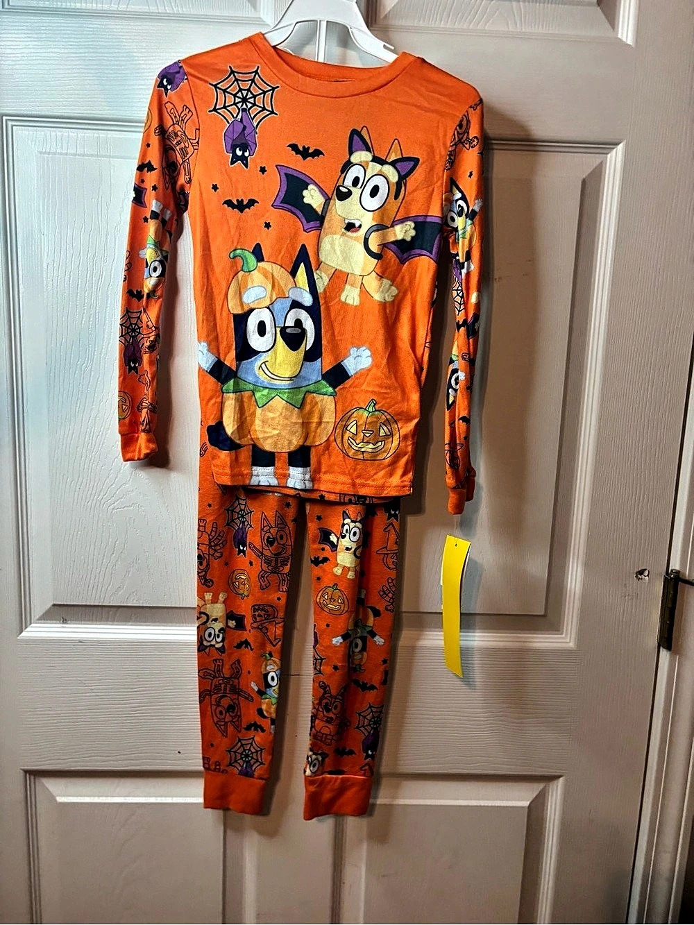 Booey Bluey Halloween pajama set Kids Halloween Pajama Set in Orange NWT